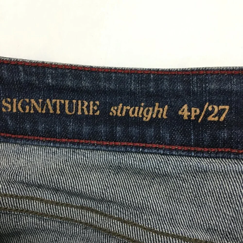 Talbots Women's Jeans Signature Straight Leg Low Rise size 4P length 29